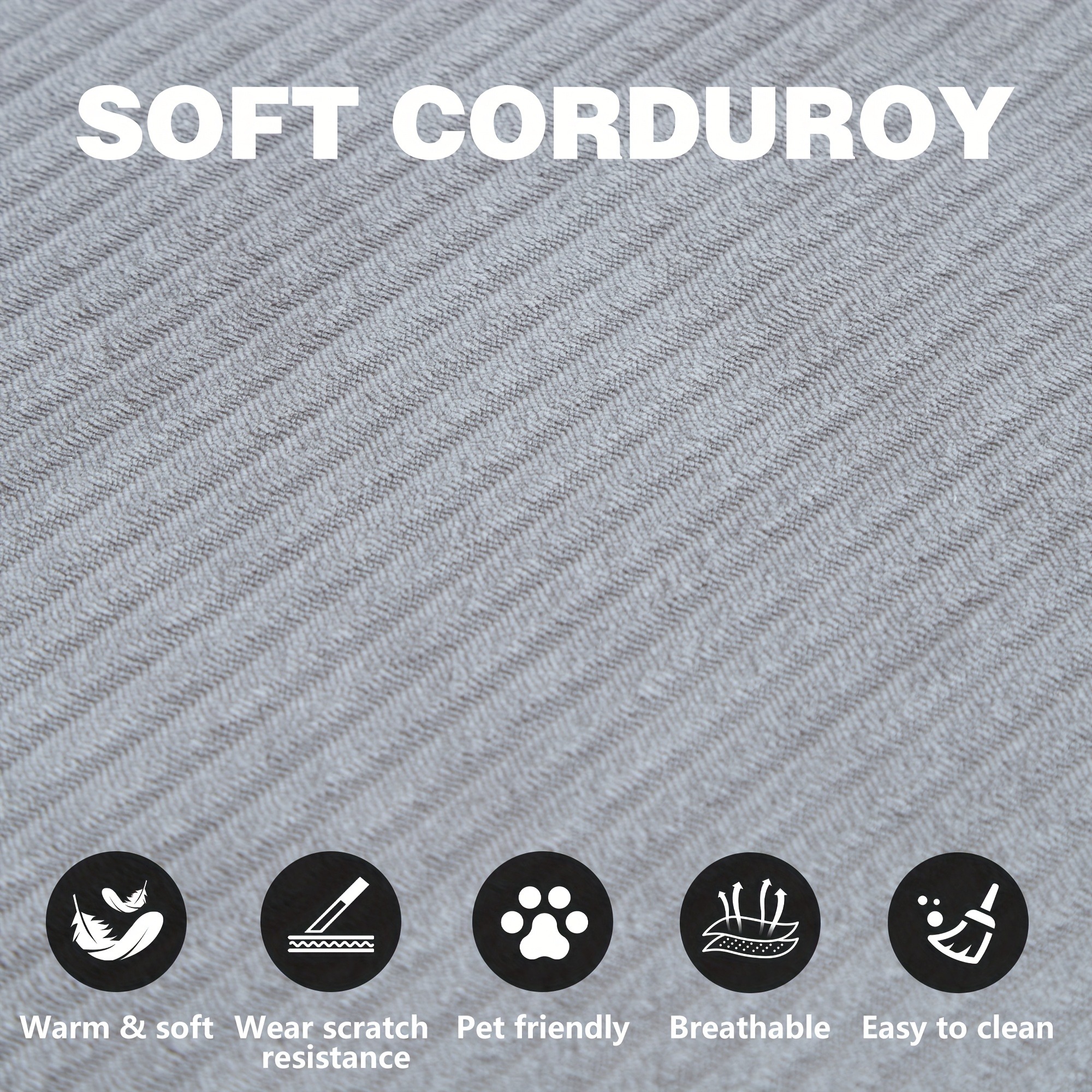 78.8'' Foldable Sofa Bed - 4-in-1 Convertible Sleeper Sofa with Memory Foam Cushioning, Space-Saving Floor Couch with Pillow Back Support & Armrests - 图片 5