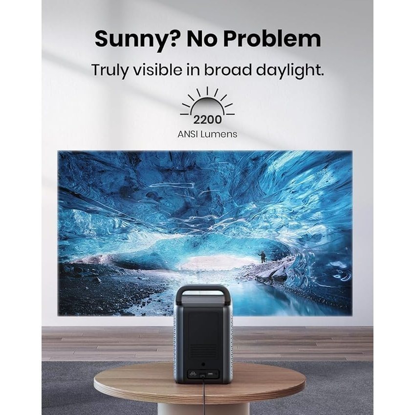 ULTIMEA 1000ANSI Office Projector with Android TV, Native1080P, 4K Decoding, Audio, WiFi Wireless 5.3, Portable Projector for Conference And Training, Office Projector for Phone, Projector for Movies On Wall with Battery, Portable Projector for Phone, Business Presentations, Home Theater, Modern Projector, Sleek Projector, Reliable Performance, Advanced Technology, Wireless Projector, Highresolution Lens, Business Professionals, Movie Enthusiasts - 图片 11