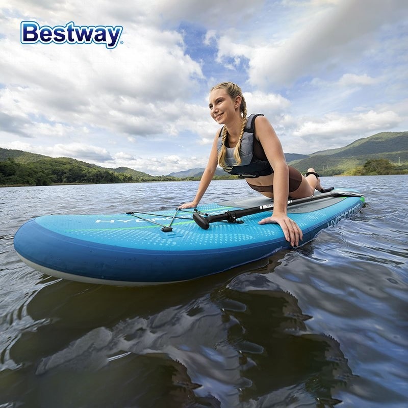 MULTIGOT 11" Inflatable Stand-Up Paddle Board Surfboard with Aluminum Paddle, Carry Bag, and Accessories - Durable Multi-Color PVC, Non-Slip EVA Deck, Adjustable Fins for All Skill Levels - 图片 22