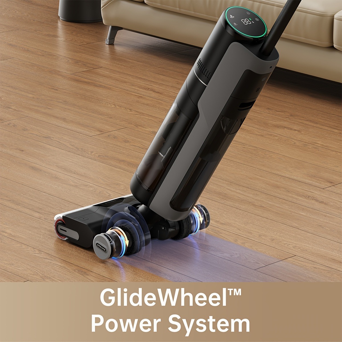 Dreame H13 Pro Wet Dry Vacuum Cleaner, Smart Floor Cleaner Vacuum Mop For Hard Floors, 140°F Brush Wash, Hot Air & Dual Rotation Self-Cleaning, GlideWheel Power System, Great For Sticky Messes - 图片 4