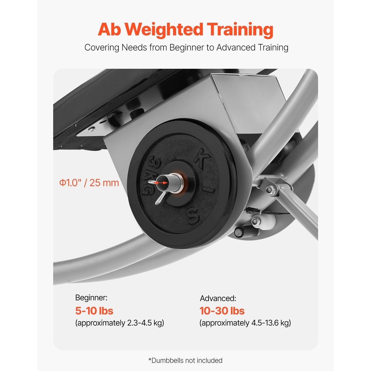 VEVOR AB Workout Machine Equipment Home Gym Core Abdominal Trainers Adjustable - 图片 9