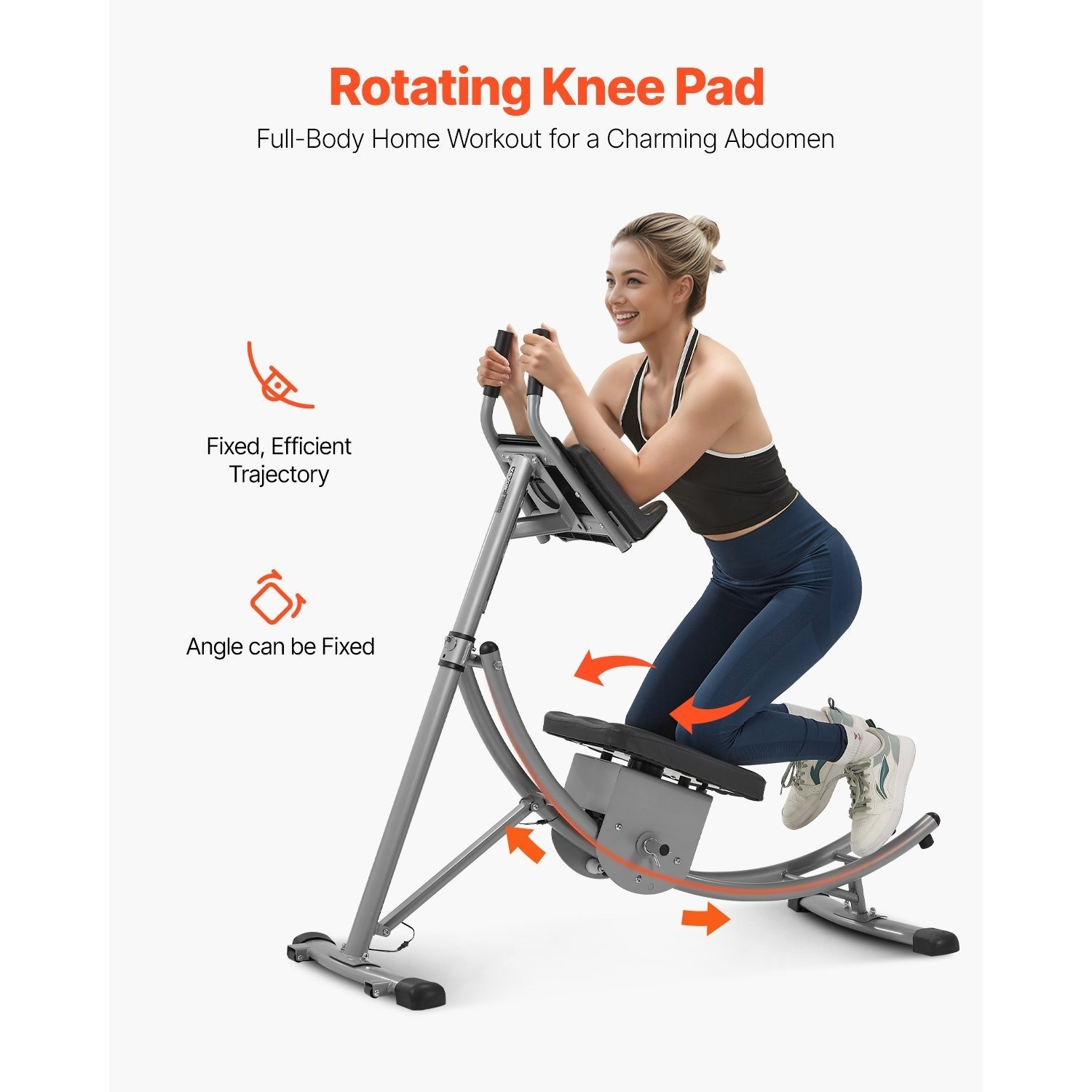 VEVOR AB Workout Machine Equipment Home Gym Core Abdominal Trainers Adjustable - 图片 5